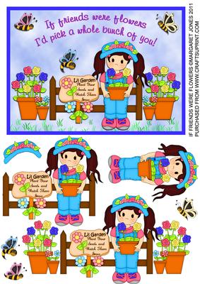 If Friends Were Flowers Any Occasion Card