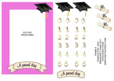 Keepsake Photo Frame - Graduation - Girl