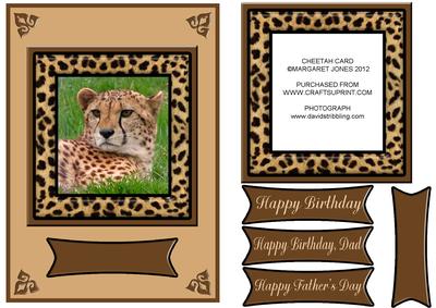 Cheetah Card - Father's Day, Birthday