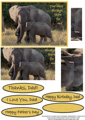 Elephants Father's Day Pyramid