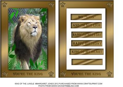 You're the King - Lion King Card Front