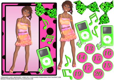 Teenager2 Birthday Card