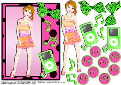 Teenager3 Birthday Card