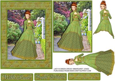 Lady in Green Dress 1