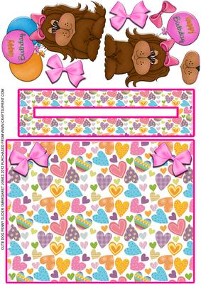 Cute Dog Penny Slider Card