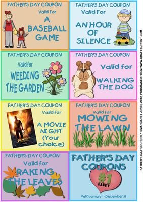 Coupon Book 1 - Father's Day