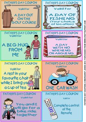 Coupon Book 2 - Father's Day