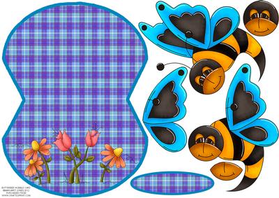 Butterbee Wobble Card - Any Occasion
