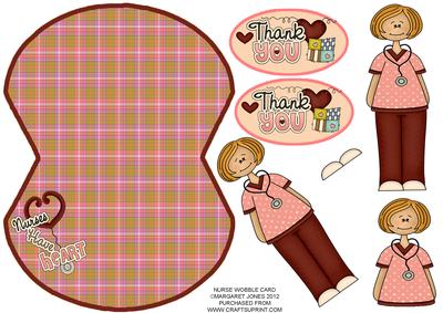 Nurse Thank You Wobble Card