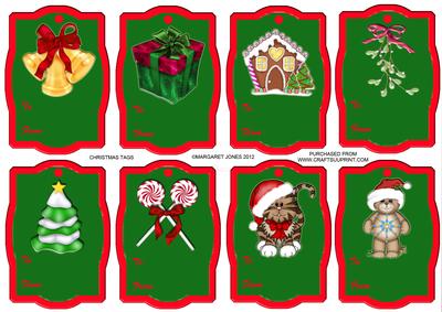 Christmas Tags Set