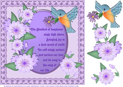 Bluebird of Happiness Any Occasion Card