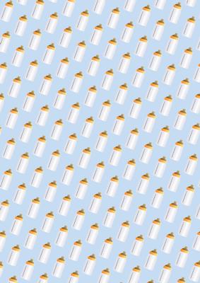 New Baby Boy Baby Bottle Background/gift Wrap