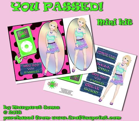 You Passed! Congrats 8 x 8 Card