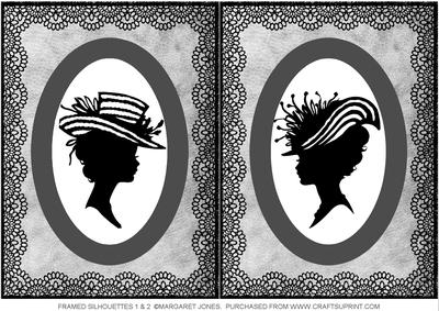Silhouette Ladies - Card Front or Frame It!