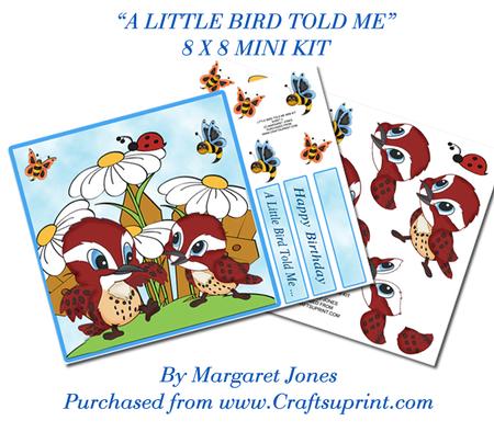 A Little Bird Told Me 8 x 8 Card Mini Kit