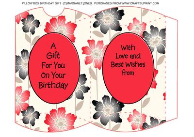 Birthday Gift Pillow Box