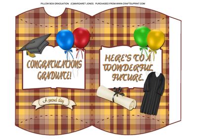 Congratulations Graduate Pillow Box