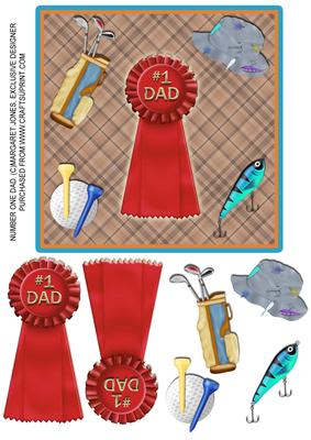 Number 1 Dad Fathers Day Card