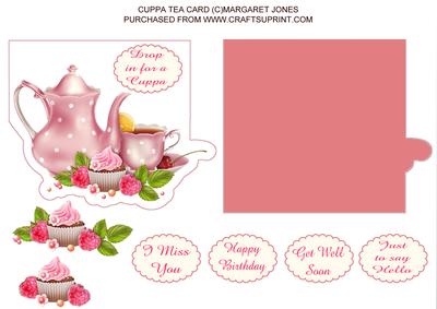 Teatime Shaped Card - Many Occasion