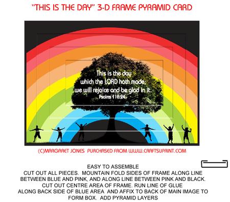 This is the Day the Lord Has Made 3-d Box/pyramid Card