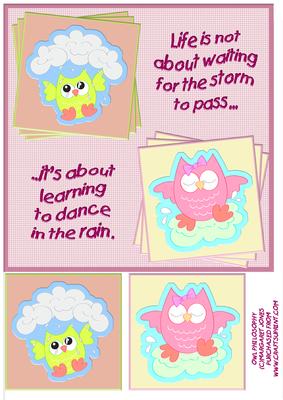 Owl Philosophy - 8 x 8 Card