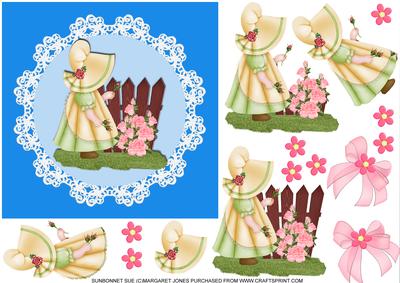 Sunbonnet Sue 6 x 6 Card