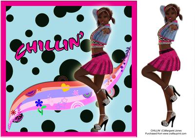 Chillin 8 x 8 Card Any Occasion