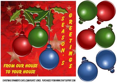Three Christmas Ornaments