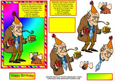 Seniors Birthday Prayer - Humorous