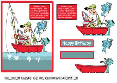 Fish Blog Dot Com 5x7 Card - Funny
