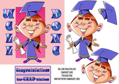 Well Done Graduation 6x6 Card