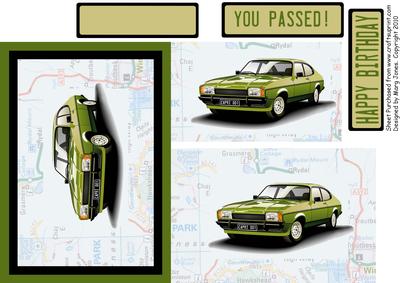 Ford Capri Easy Pyramid Card