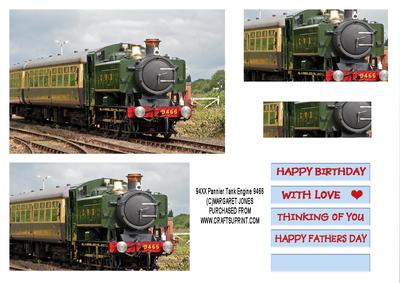94xx Pannier Tank Engine 9466 Pyramid Card