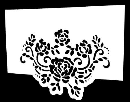 Rose Stencil Card - Version