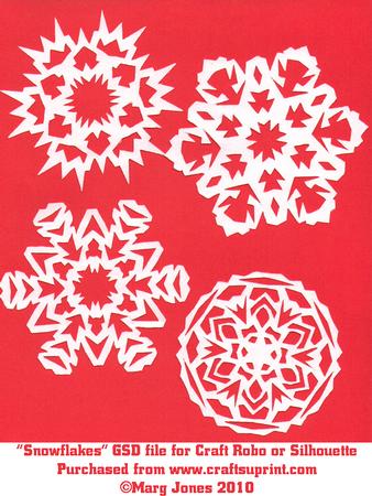 Snowflakes Cutting File For Craft Robo & Silhouette