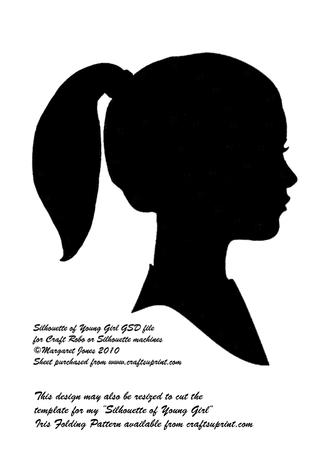 Sillhouette Of Young Girl