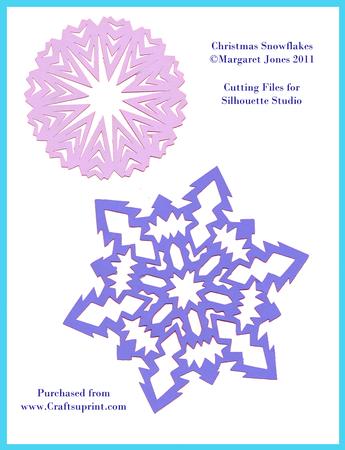 Snowflakes 1 & 2 Cutting File For Silhouette