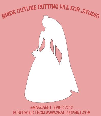 Bride Silhouette Cutting File Silhouette & Cameo