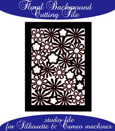 Floral Background File For Silhouette & Cameo