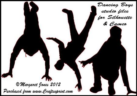Dancing Boys Files For Silhouette Or Cameo