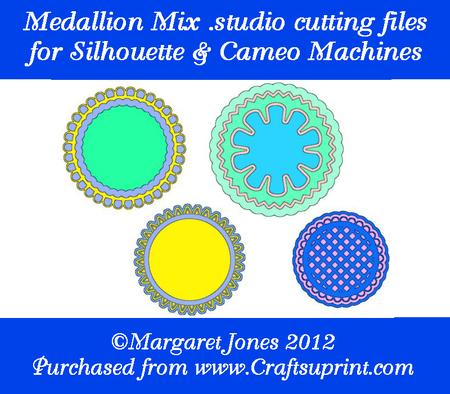 Medallion Mix Cutting Files For Silhouette & Cameo