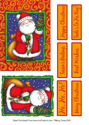 Santa's on His Way Quick Card