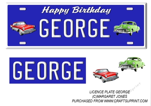 Personalized Licence Plate - GEORGE