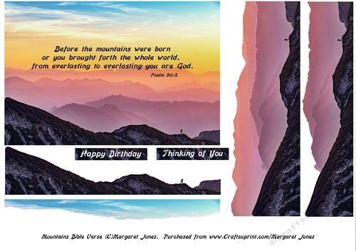 Bible Verse Step by Step - Birthday or Thinking of You