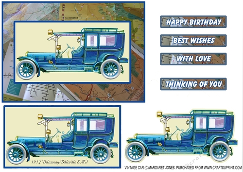 Vintage Car 1912 Delaunay-Belleville