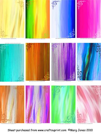 Jewel-tone Backgrounds with Elegant Swirls.