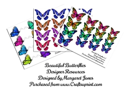 Beautiful Butterflies Clip Art Designer Resources