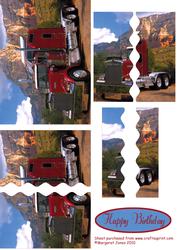 Kenworth Truck Wavy Edge Side Stacker