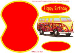 Love Bus Wobble Card