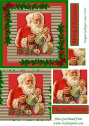 Vinta Santa Easy Pyramid Card